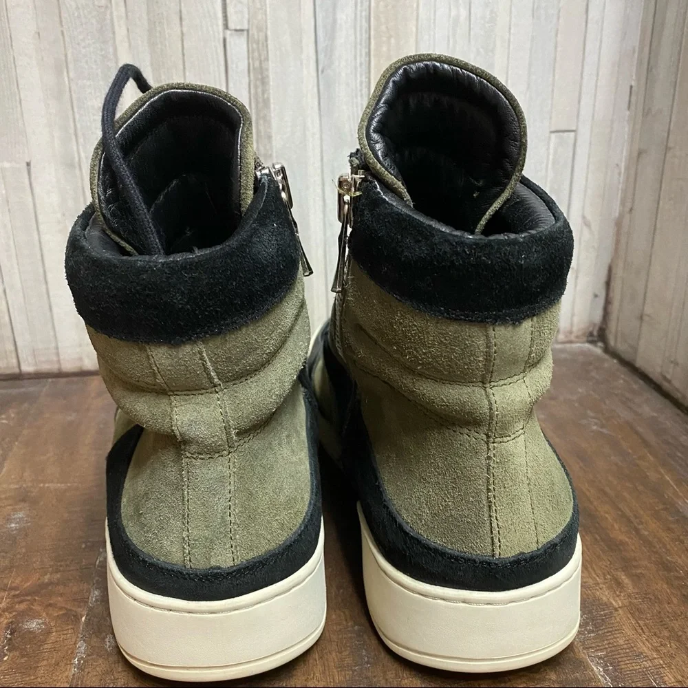 Balmain Paris H&M Combat Ankle Leather Boots Sz 9 - Picture 5 of 11